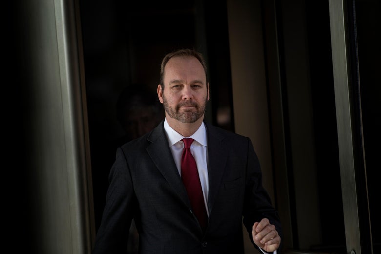 Former Trump campaign official Rick Gates leaves Federal Court on December 11, 2017 in Washington, DC.